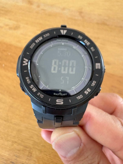 Casio Pro Trek PRG-330 Triple Sensor Solar Digital Watch with Compass Altimeter Barometer — Japan Import