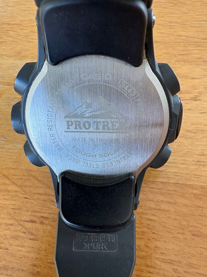 Casio Pro Trek PRG-330 Triple Sensor Solar Digital Watch with Compass Altimeter Barometer — Japan Import