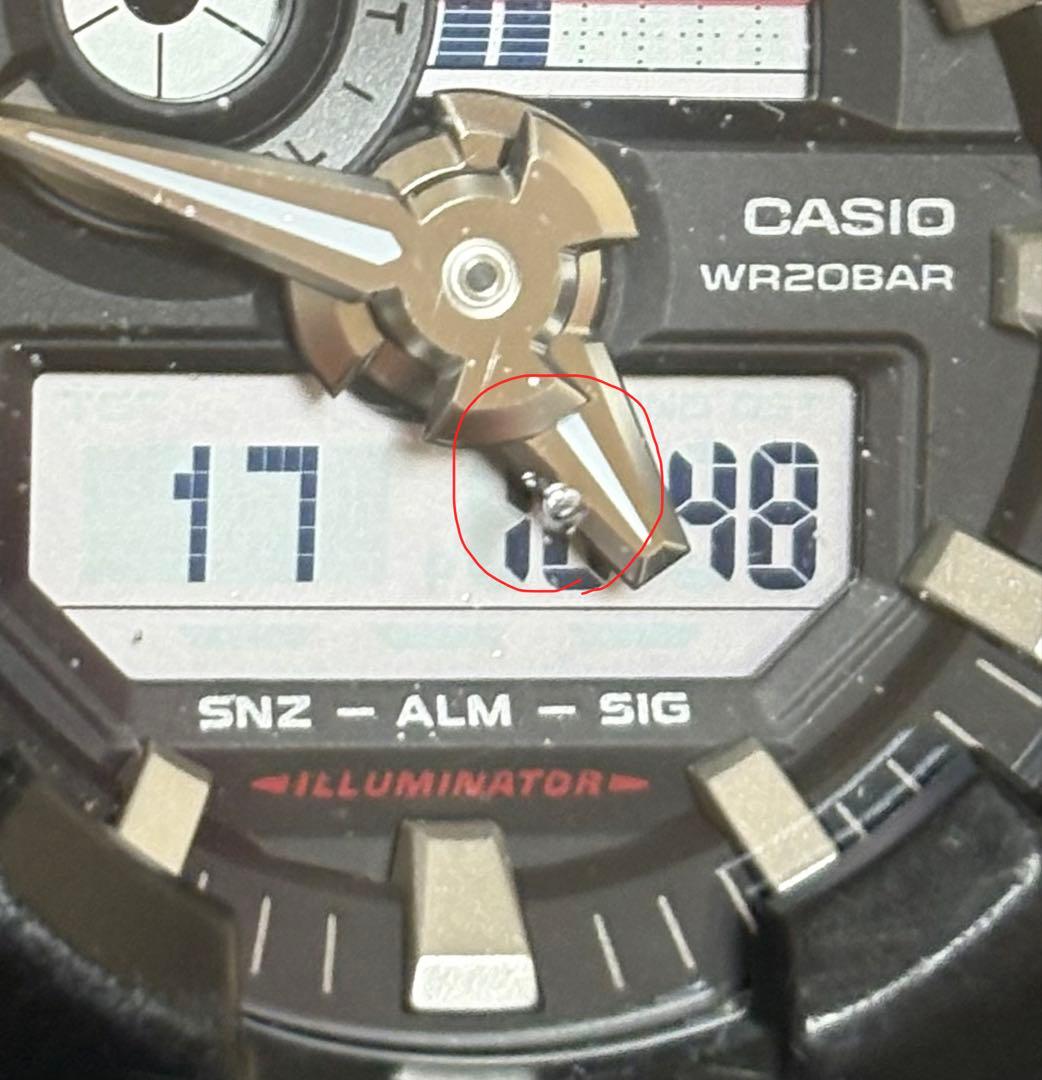 Casio G-Shock GA-700 Module 5522 Black Red Battery Replaced May 2026 — Japan Import