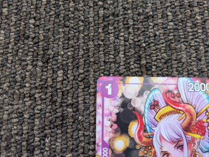 One Piece Yamato Promo P-046 card from Magazine Vol.17 purple Wano Country edition in protective sleeve