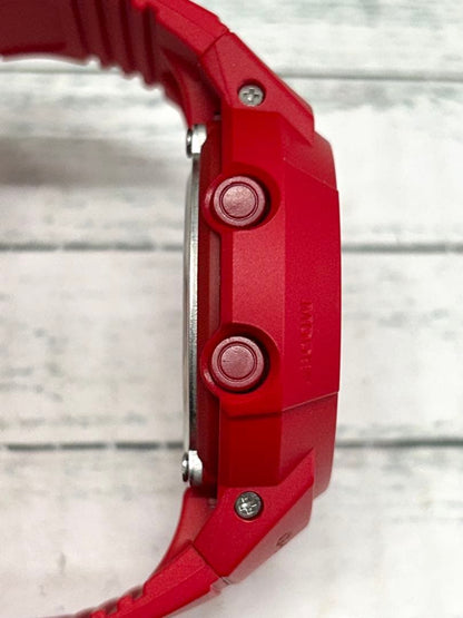 Casio G-Shock Analog-Digital AW-500BB Model Watch, Red and Silver Color — Japan Import