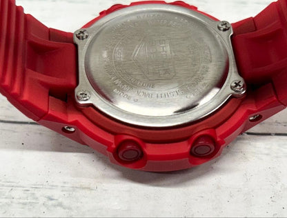 Casio G-Shock Analog-Digital AW-500BB Model Watch, Red and Silver Color — Japan Import