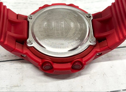 Casio G-Shock Analog-Digital AW-500BB Model Watch, Red and Silver Color — Japan Import