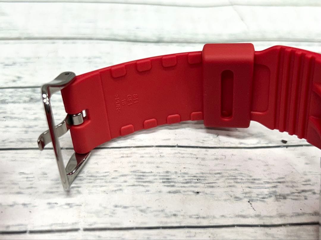 Casio G-Shock Analog-Digital AW-500BB Model Watch, Red and Silver Color — Japan Import