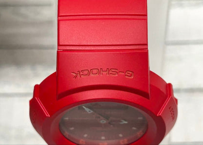 Casio G-Shock Analog-Digital AW-500BB Model Watch, Red and Silver Color — Japan Import