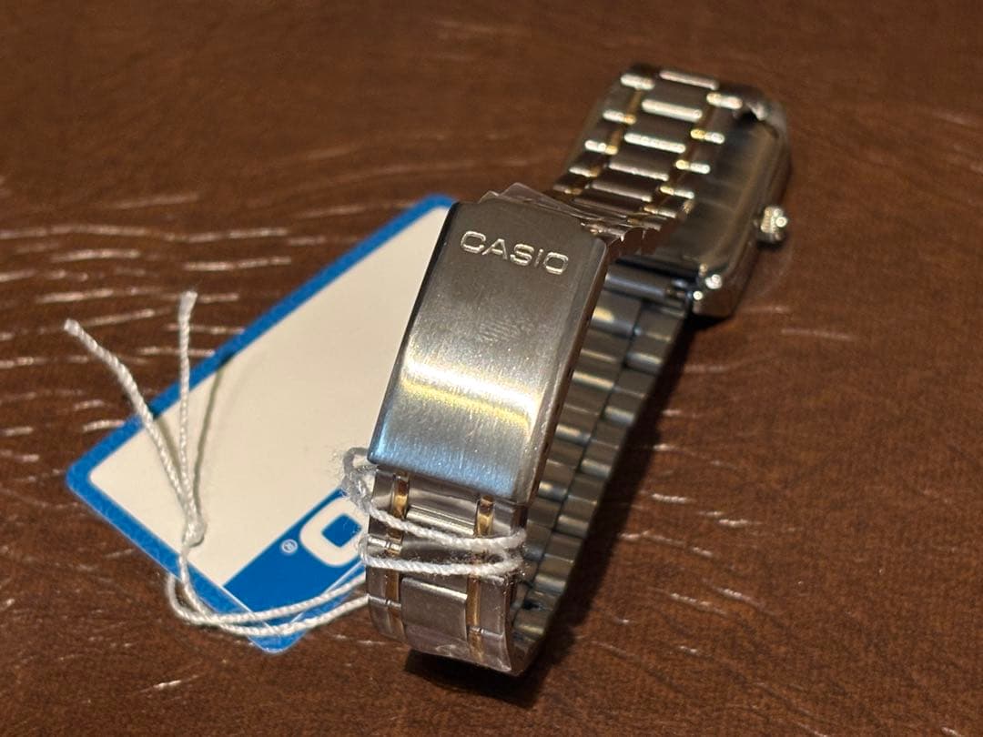 Casio LTP-V007 Series Square Analog Watch Model No. LTP-V007SG-9B Silver and Gold Combo — Japan Import