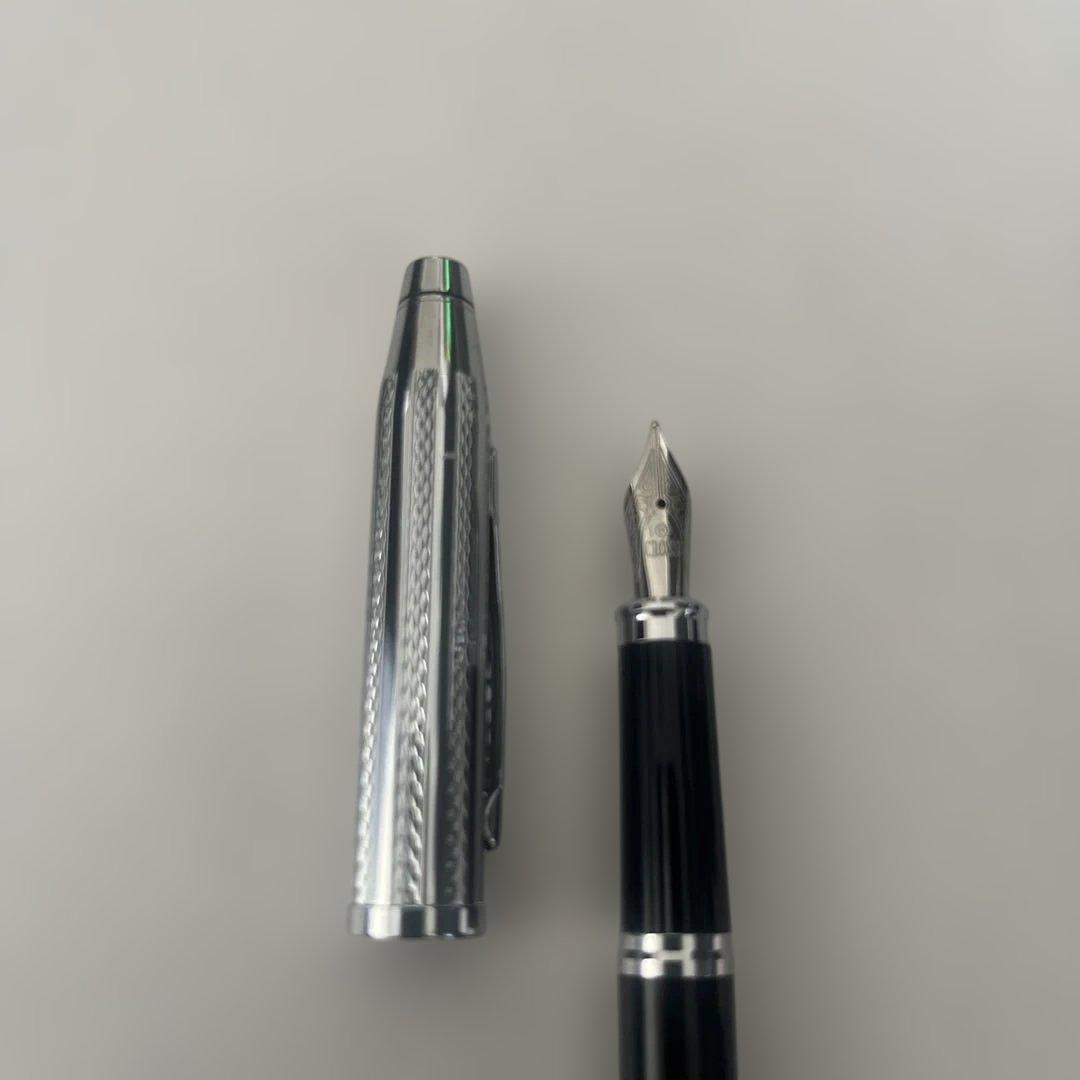 Cross Century II Sterling Silver & Black Lacquer Fountain Pen