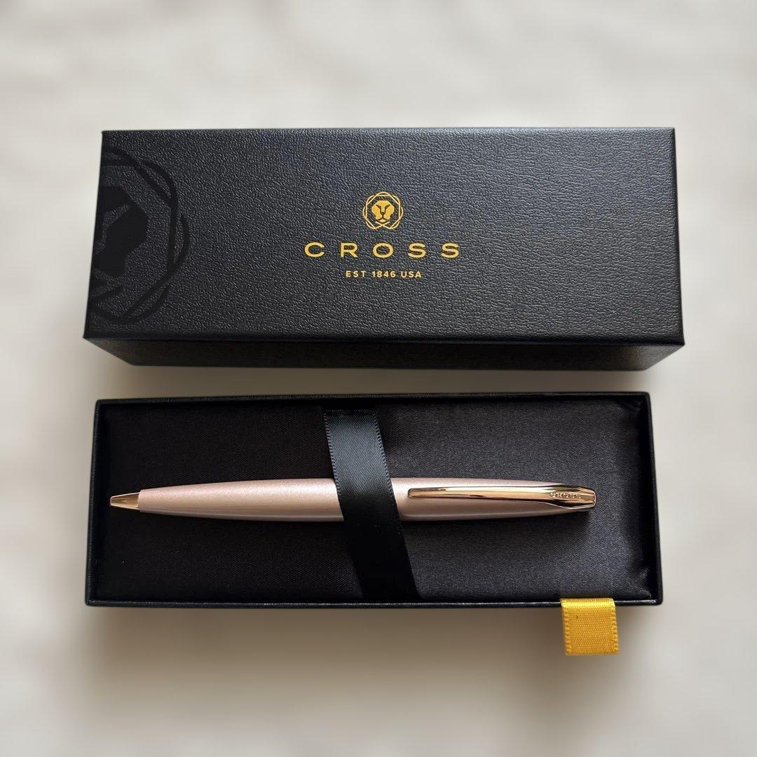 Cross Pink Gold Ballpoint Pen with Dedicated Case