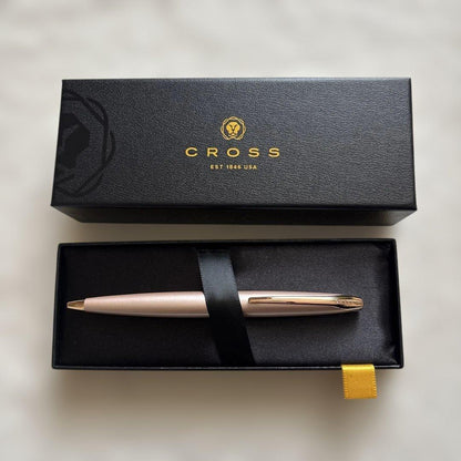Cross Pink Gold Ballpoint Pen with Dedicated Case