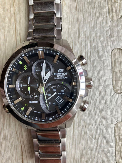 Casio Edifice Bluetooth Chronograph Solar Watch Model EQB-500D-1AJF — Japan Import