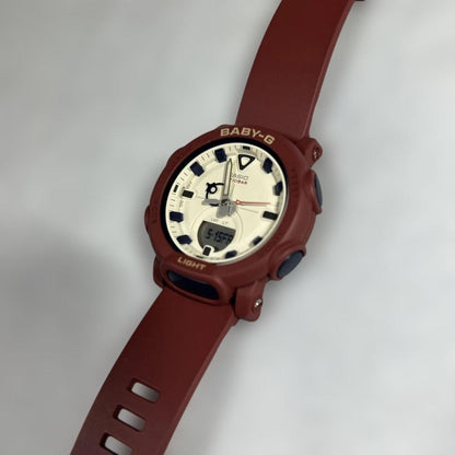 Casio Baby-G Ladies Watch Red & White Dial Module 5692 — Japan Import