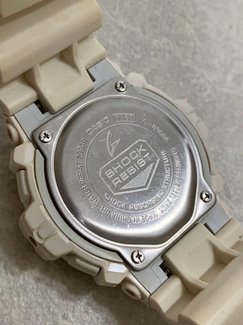 Casio G-Shock G-8900A Digital Watch with 20ATM Water Resistance in White — Japan Import