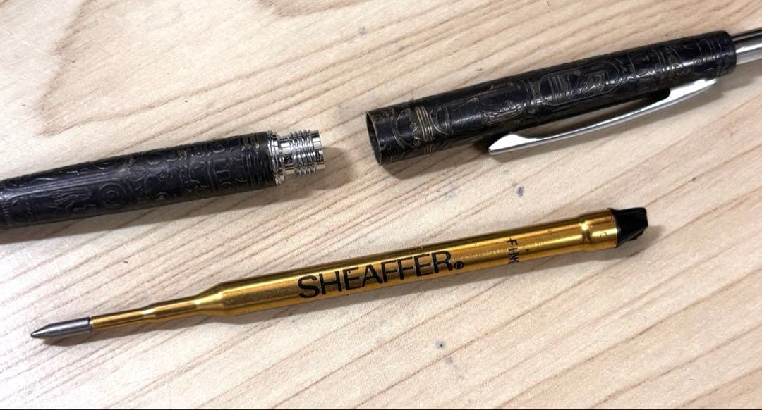Brandless Rare Sailor Hieroglyph Sterling Silver Ballpoint Pen — Japan Import