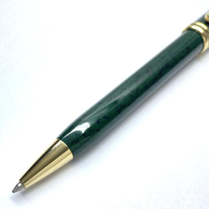 Cross Townsend Green Marble Ballpoint Pen Twist Style Black Ink Genuine Japanese Pen