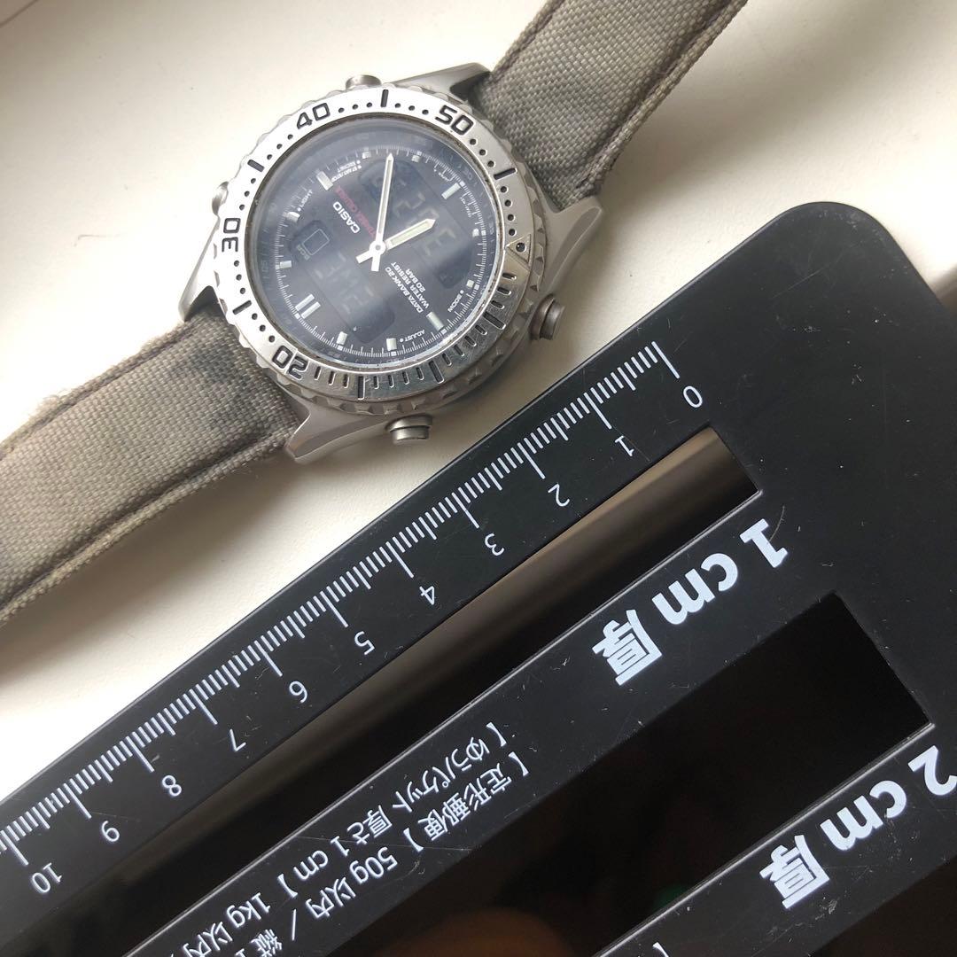 Casio Digital Watch with Nylon Strap Waterproof Steel Case