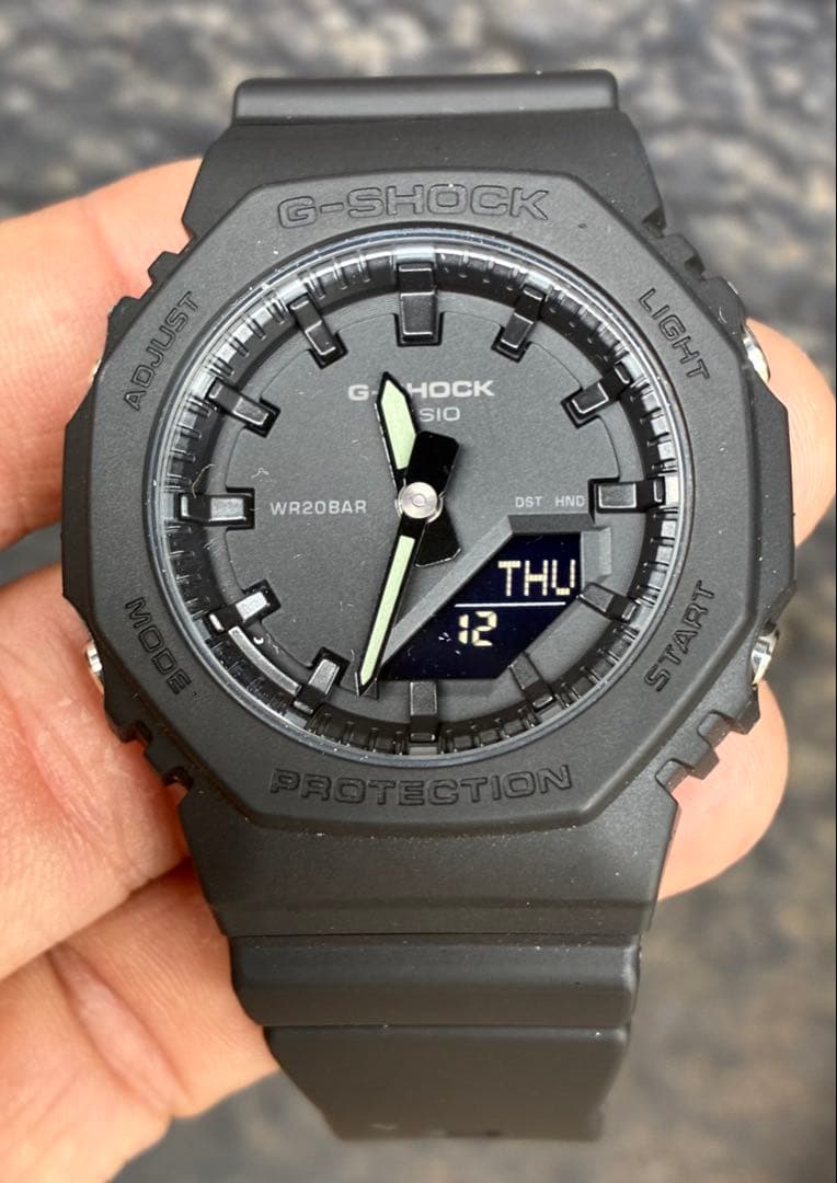 G-Shock Casio GMA-P2100BB Watch Analog Digital Quartz Timer Alarm Stopwatch World Time Backlight — Japan Import