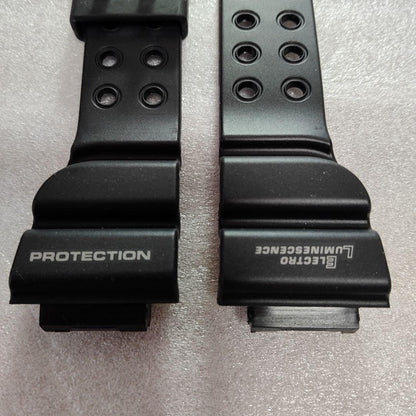 Casio G-Shock Frogman Series DW-8200-BK Watch Band Replacement Black with Silver Buckle — Japan Import