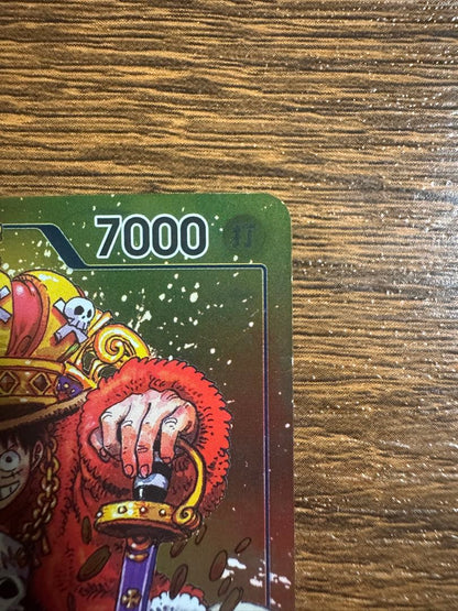 One Piece Card Game Monkey D. Luffy P-043 promo card with Weekly Shonen Jump insert, Japan import