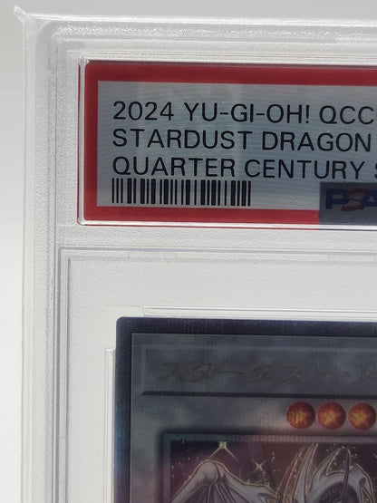 Yu-Gi-Oh PSA10 Stardust Dragon 25th Secret Rare Japanese collectible card QCCU-JP049