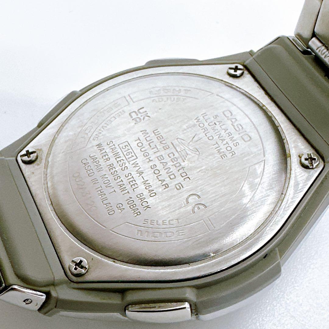 Casio Wave Ceptor WVA-M640 Gold and Silver Radio-Controlled Solar Watch — Japan Import
