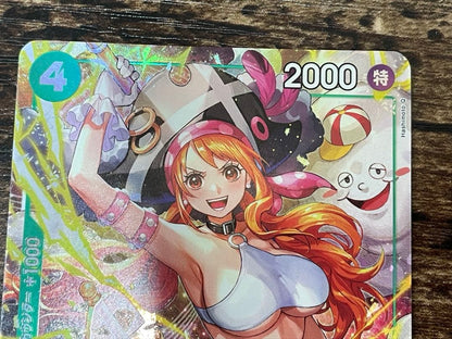 Bandai One Piece Nami OP14-031 SR Parallel Card green attribute with blocker ability Japan import