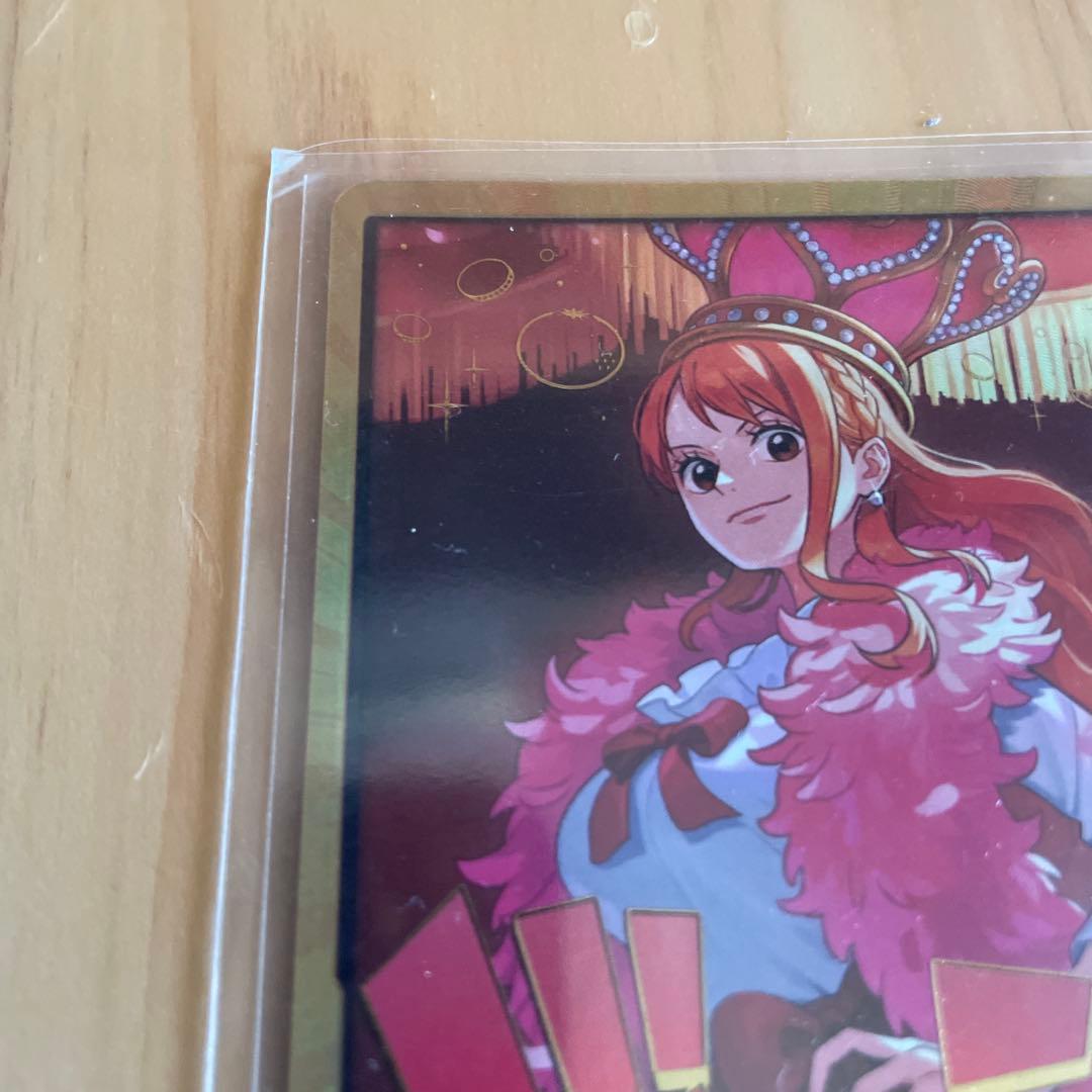 One Piece Heroines Edition Nami single card with gold frame from Japanese import