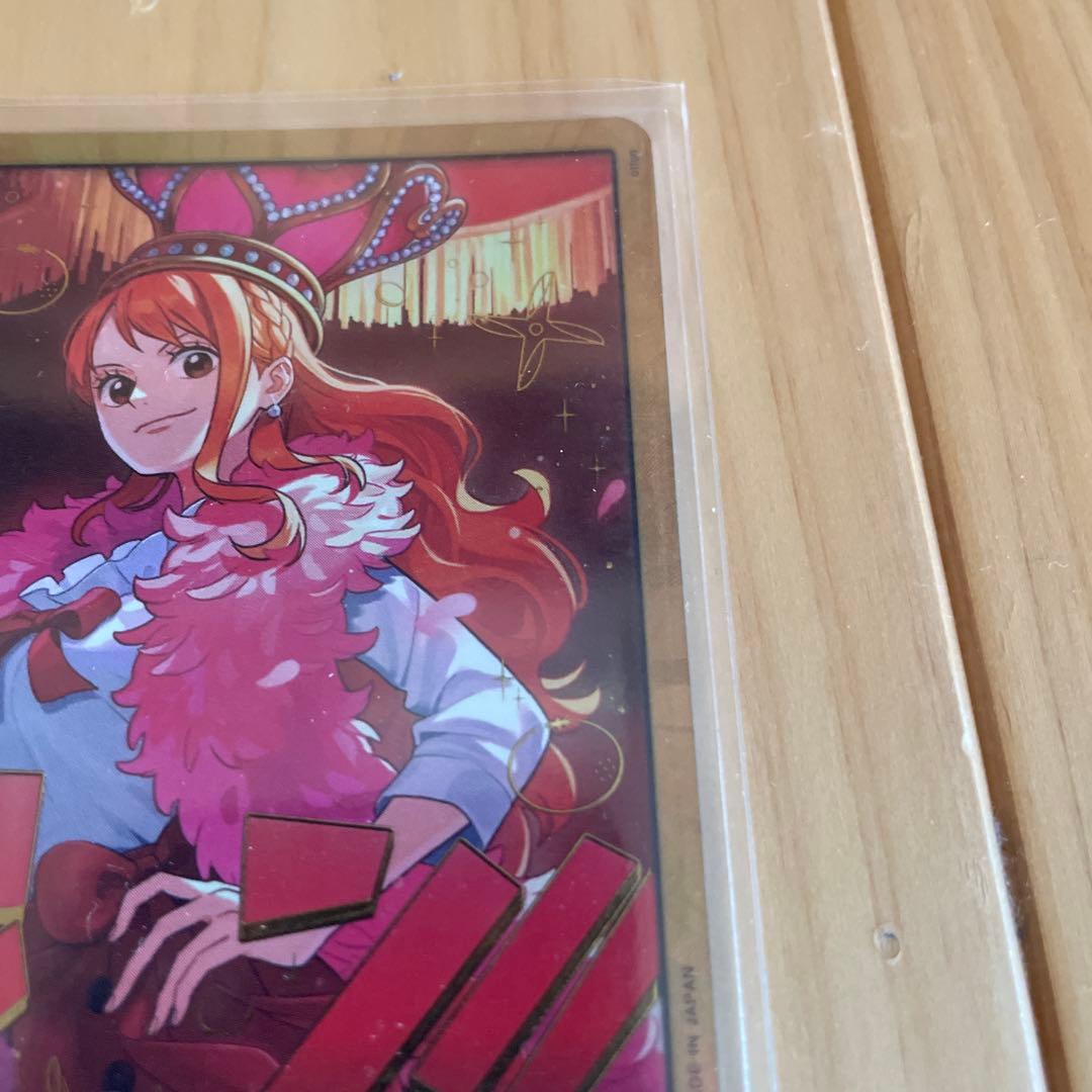One Piece Heroines Edition Nami single card with gold frame from Japanese import