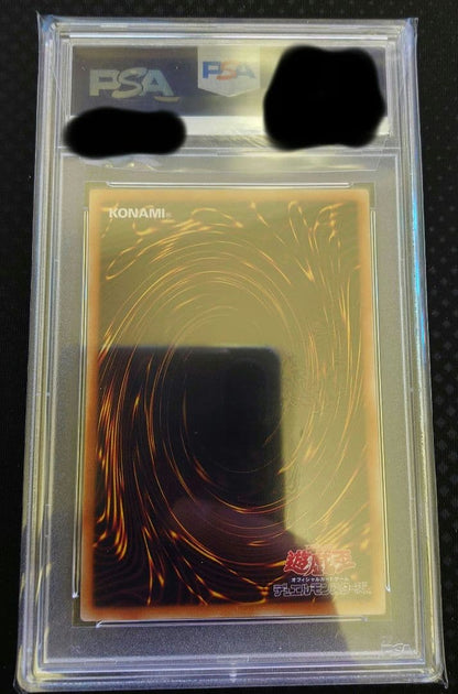 Blue-Eyes White Dragon Cipher Blue Kaiba Set PSA10 graded card with unopened Power of the Elements box