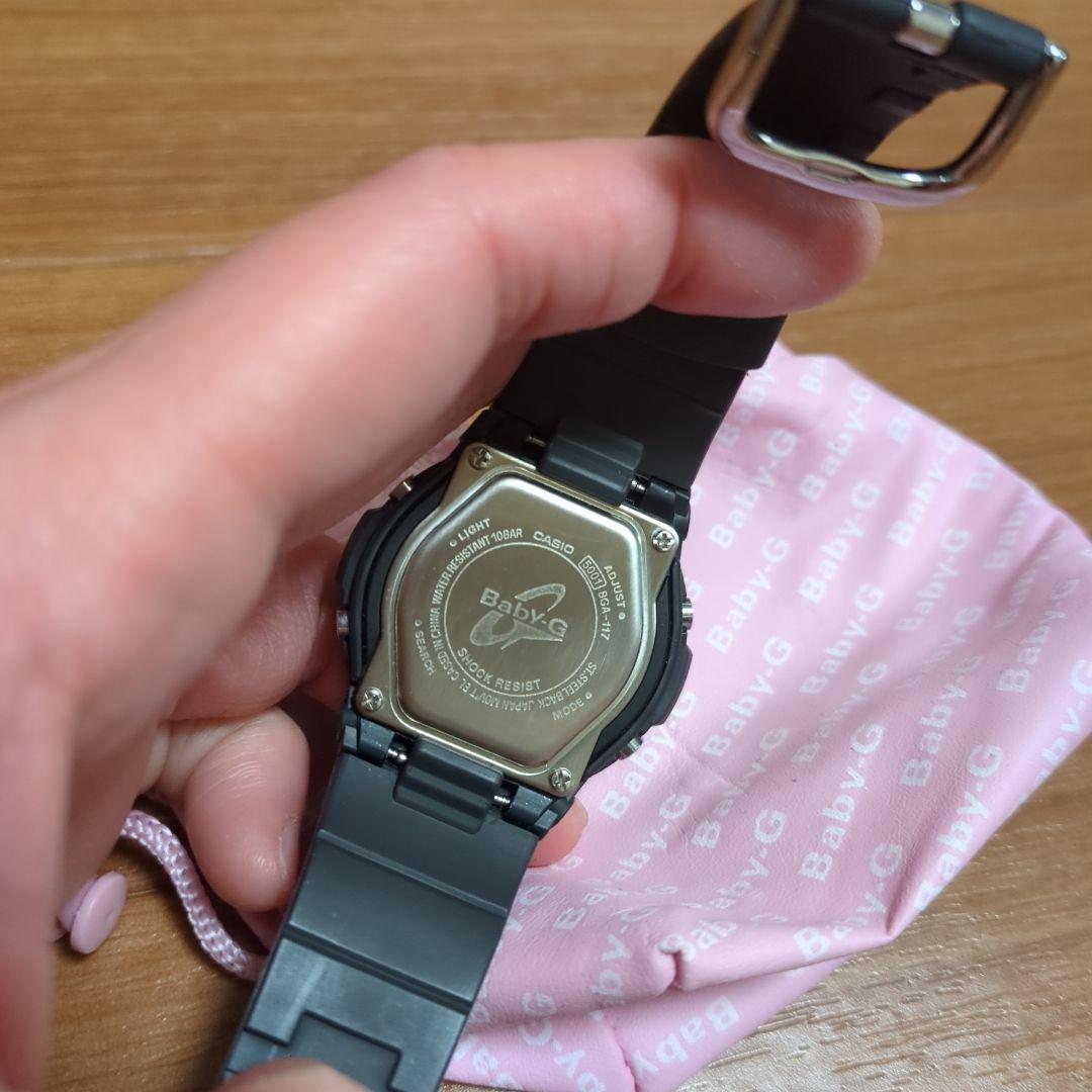Casio Baby-G BGA-117 Watch Black Pink — Japan Import