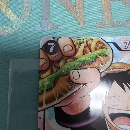 One Piece Monkey D. Luffy OP075 P Series promotional card from Japan import, brand new and unused