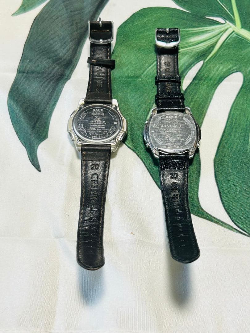 Casio Quartz Wristwatch Silver 2-Piece Set — Japan Import