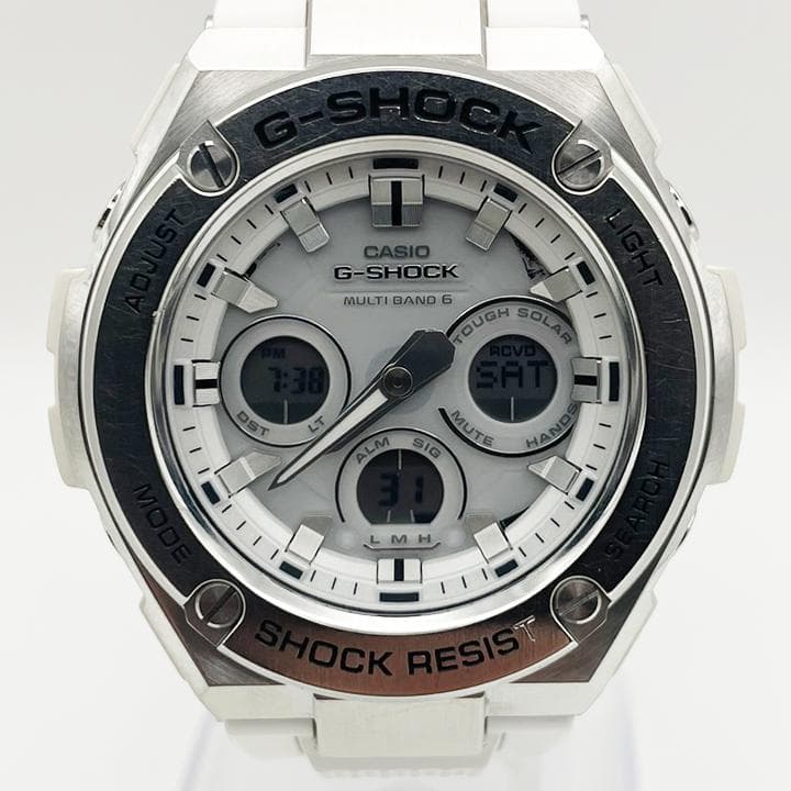 Casio G-Shock G-STEEL Radio Solar Watch White GST-W310-7AJF