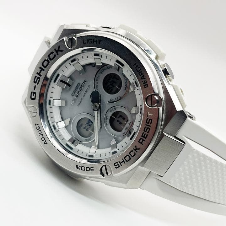 Casio G-Shock G-STEEL Radio Solar Watch White GST-W310-7AJF