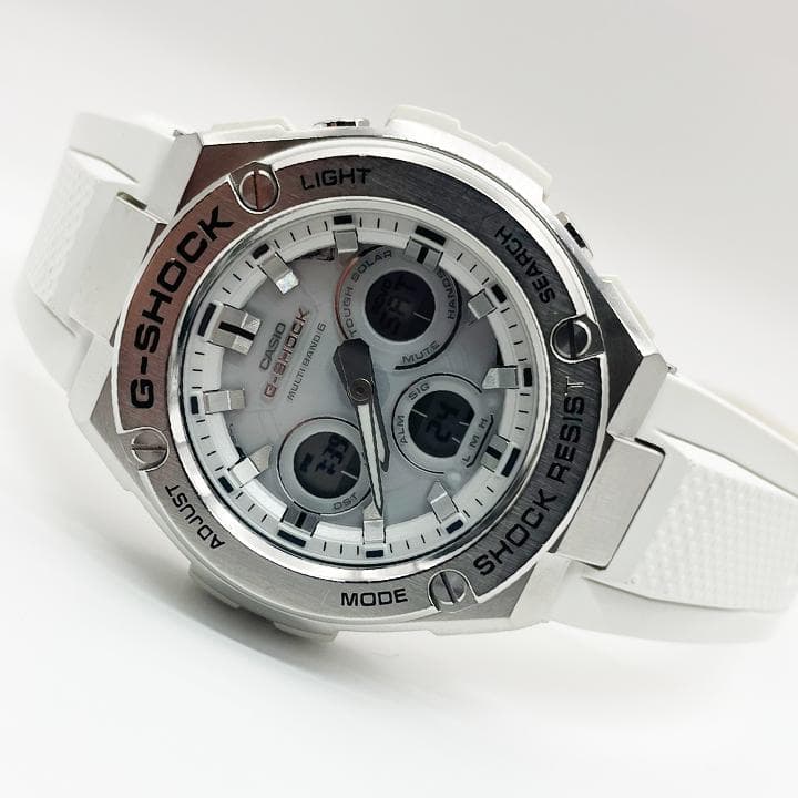 Casio G-Shock G-STEEL Radio Solar Watch White GST-W310-7AJF