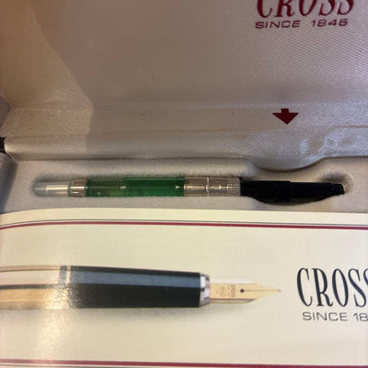 Cross Pen Chrome 3506 Fountain Pen with Cartridge - Japan Import