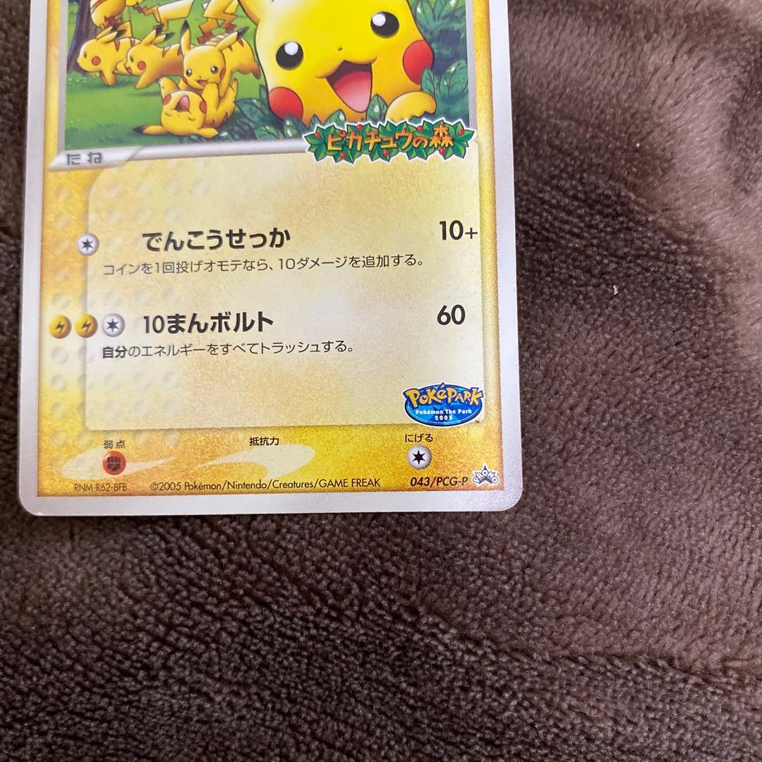 Promo Pikachu Pokemon Card from Poké Park with ID 043/PCG-P Japan Import in good condition