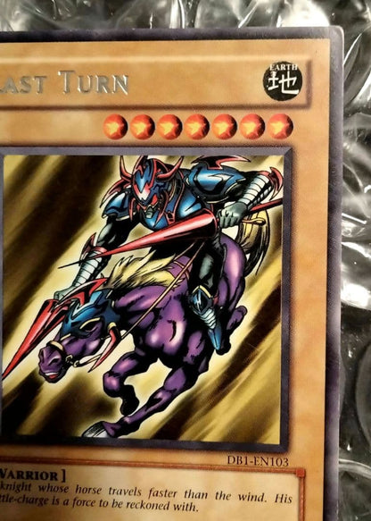 Yu-Gi-Oh Dark Neo Gaia the Fierce Knight last turn error card and normal card set from Japan