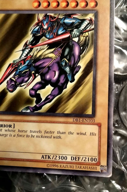 Yu-Gi-Oh Dark Neo Gaia the Fierce Knight last turn error card and normal card set from Japan