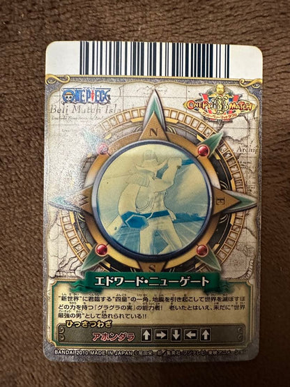 Whitebeard Edward Newgate Grand Rare card from One Piece Data Carddass series Japanese import