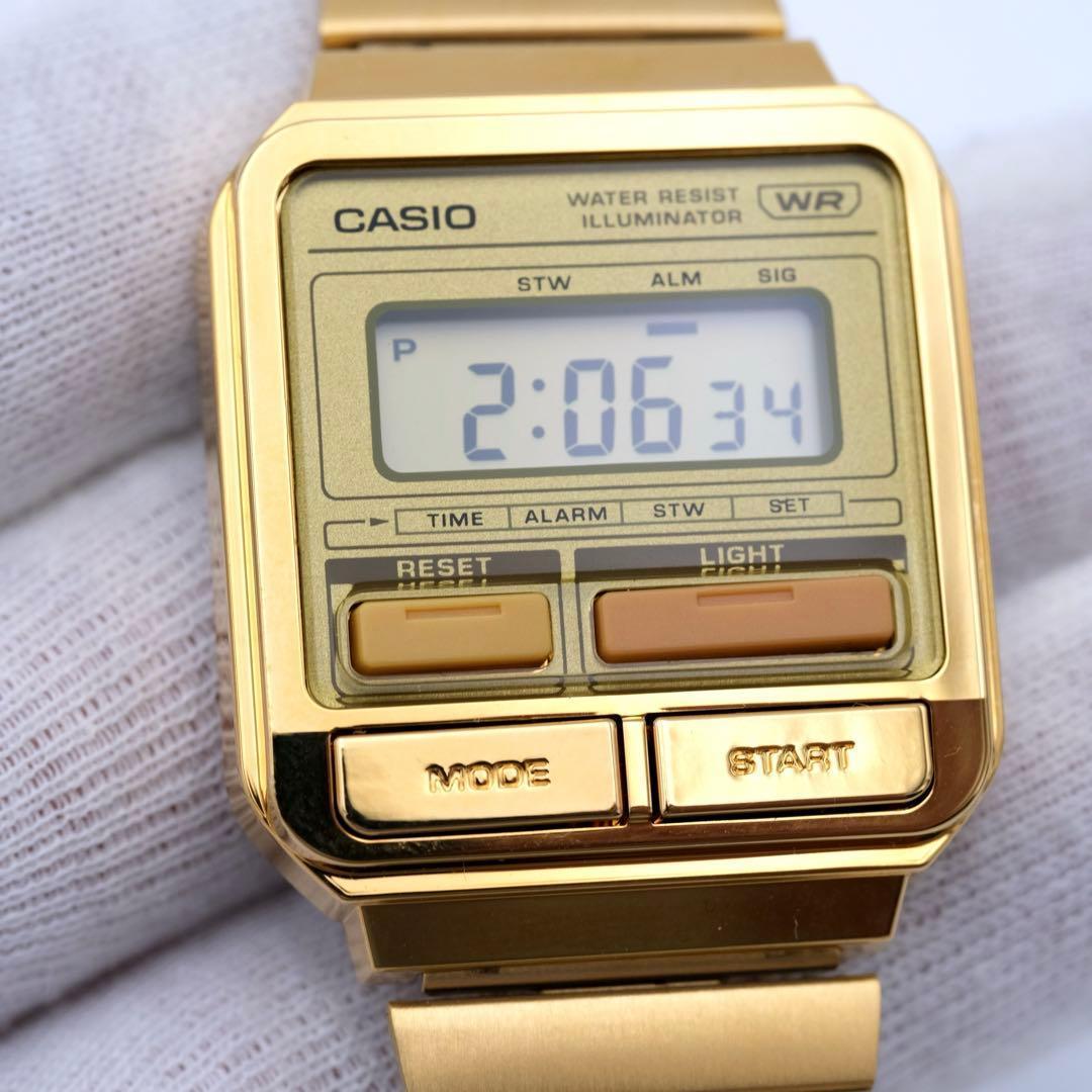 Casio A120WE Gold Digital Watch Y2K