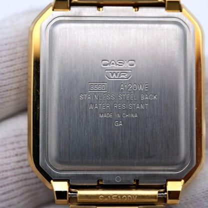 Casio A120WE Gold Digital Watch Y2K