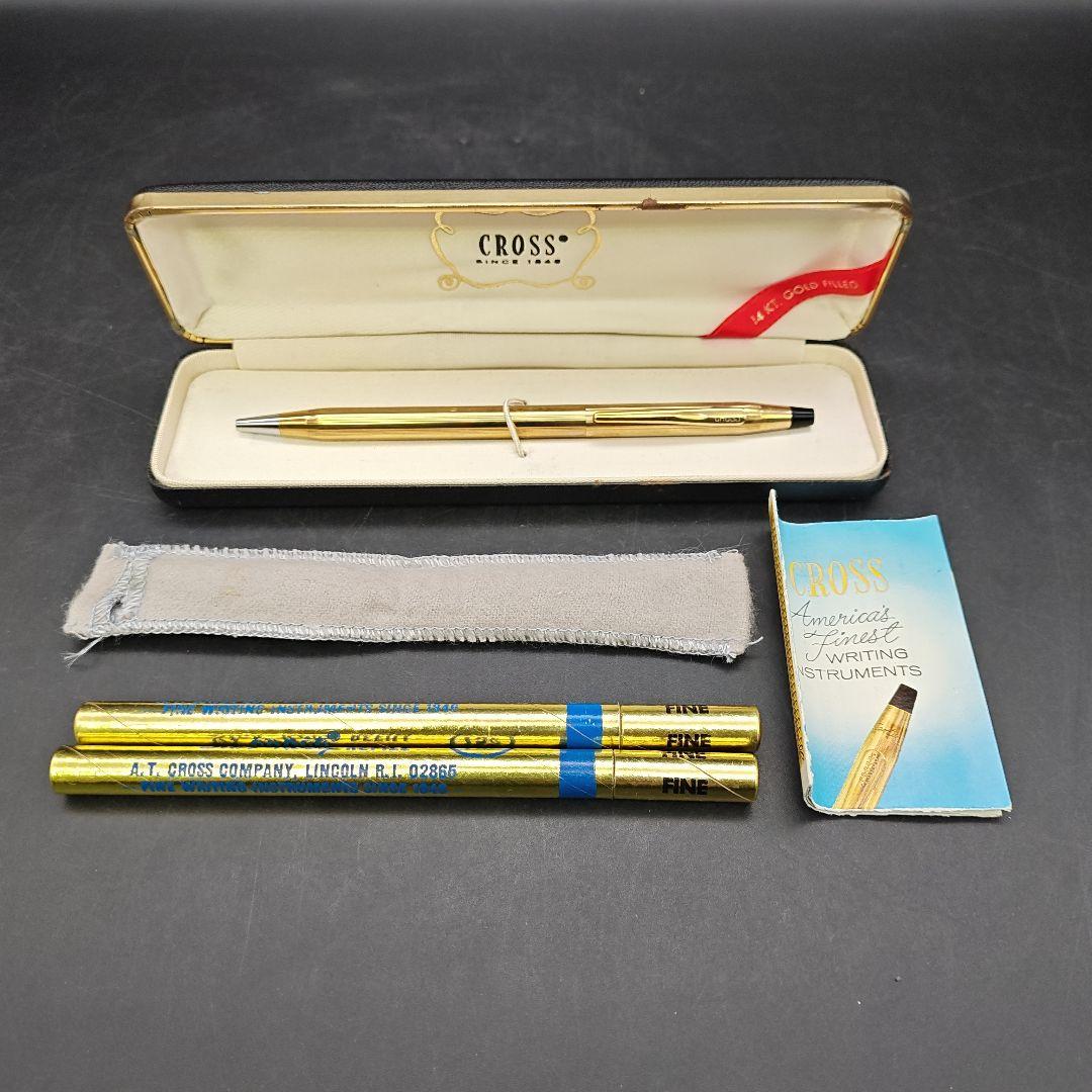 Cross Ballpoint Pen Set with Case and 14KT Gold Plating