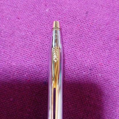 Cross Classic Century Medalist Gold Silver Ballpoint Pen - Japan Import