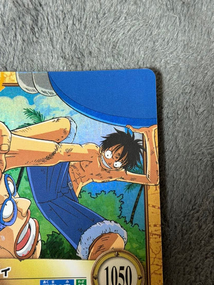 Vintage One Piece Hyper Battle Carddass Monkey D. Luffy C398 trading card from 1999 Japan import
