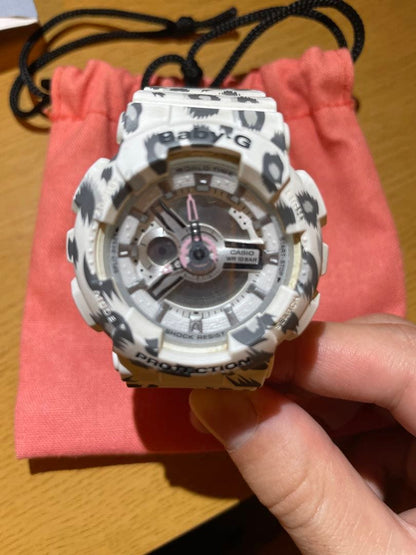 Casio Baby-G Leopard Series BA-110LP White Watch — Japan Import