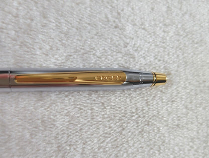 Cross Silver Gold Ballpoint Pen with Box and Manual