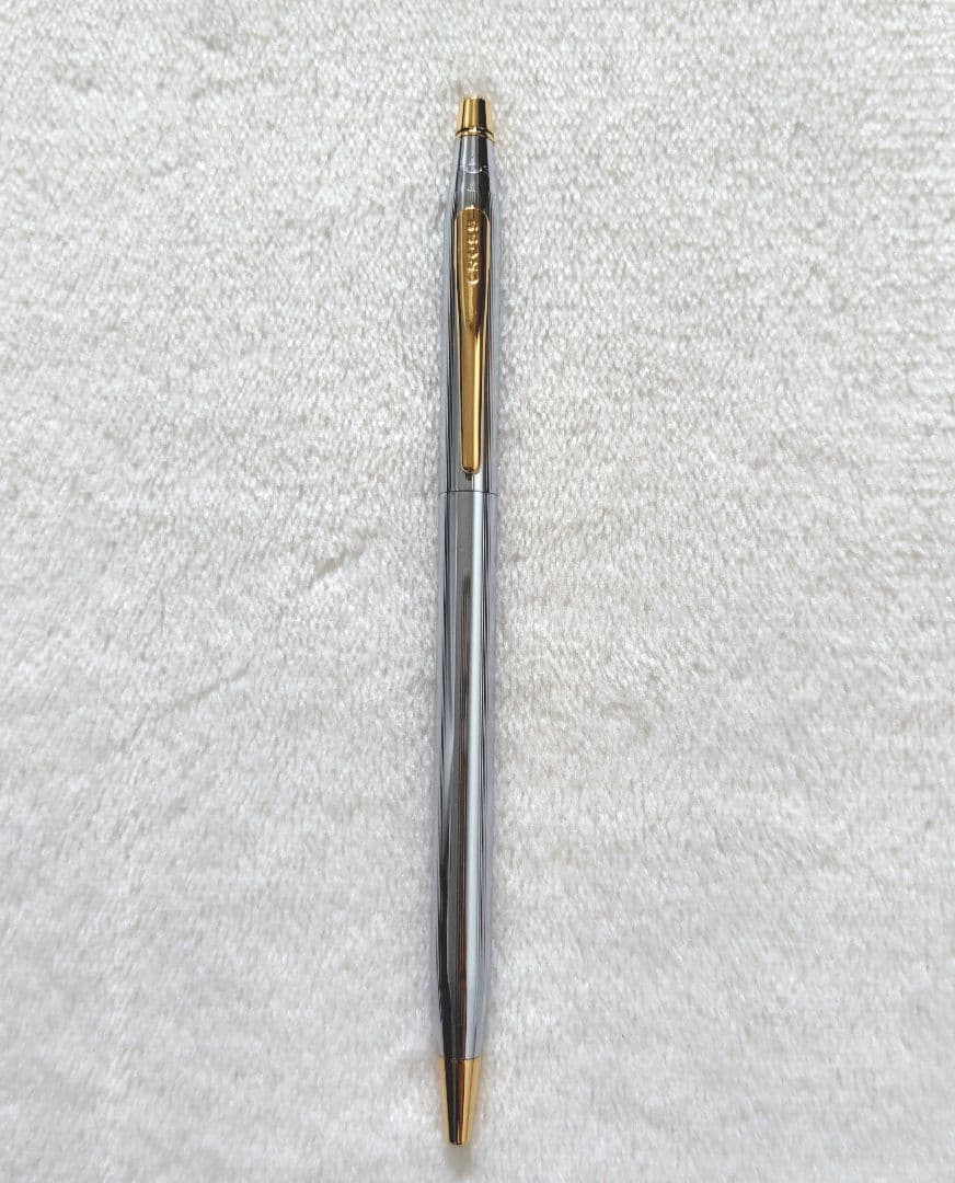 Cross Silver Gold Ballpoint Pen with Box and Manual