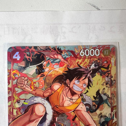 One Piece Monkey D. Luffy OP16-015 collectible card for card game, Japan import in protective sleeve