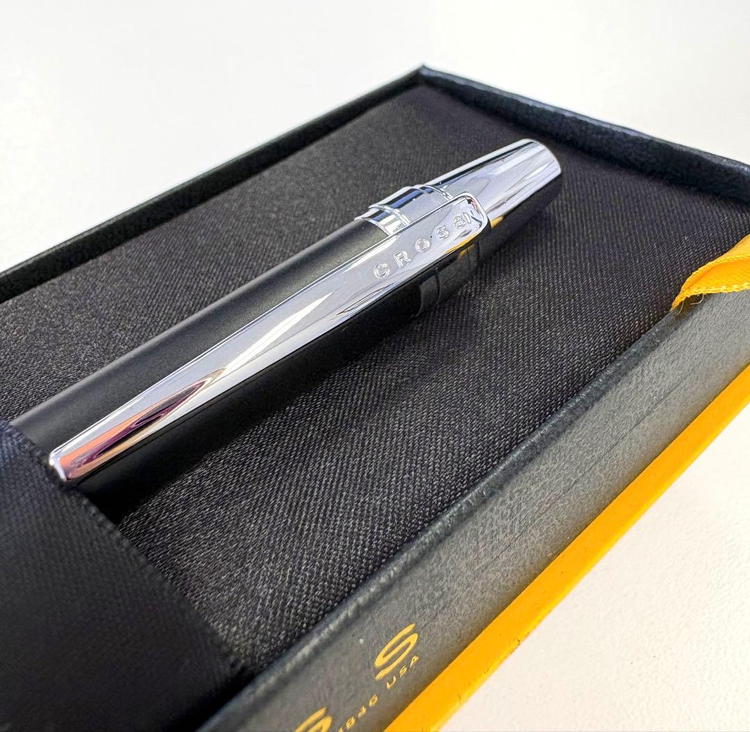 New Cross Twist Ballpoint Pen with NLCS engraving in its original outer box showing slight scuffing