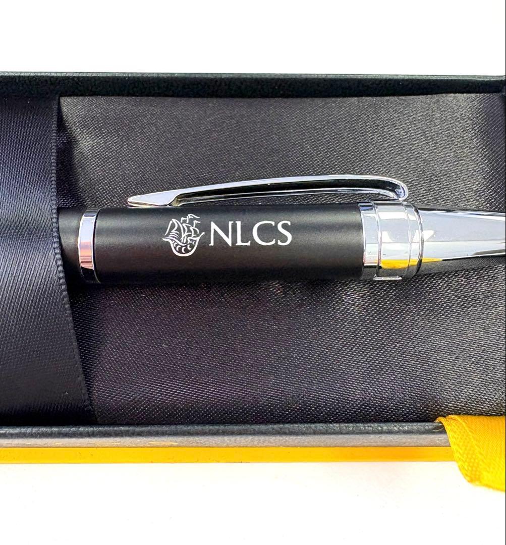 New Cross Twist Ballpoint Pen with NLCS engraving in its original outer box showing slight scuffing